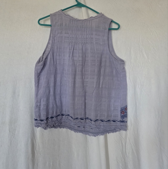 Knox Rose Purple Textured Sleeveless Top - Picture 3 of 3
